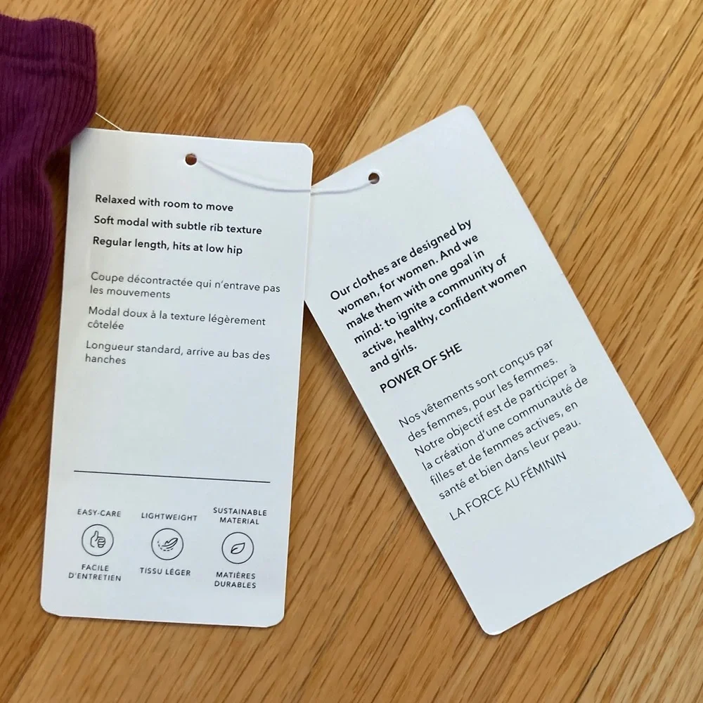 Athleta Well Rested Rib Sleep Tank NWT - Picture 4 of 4